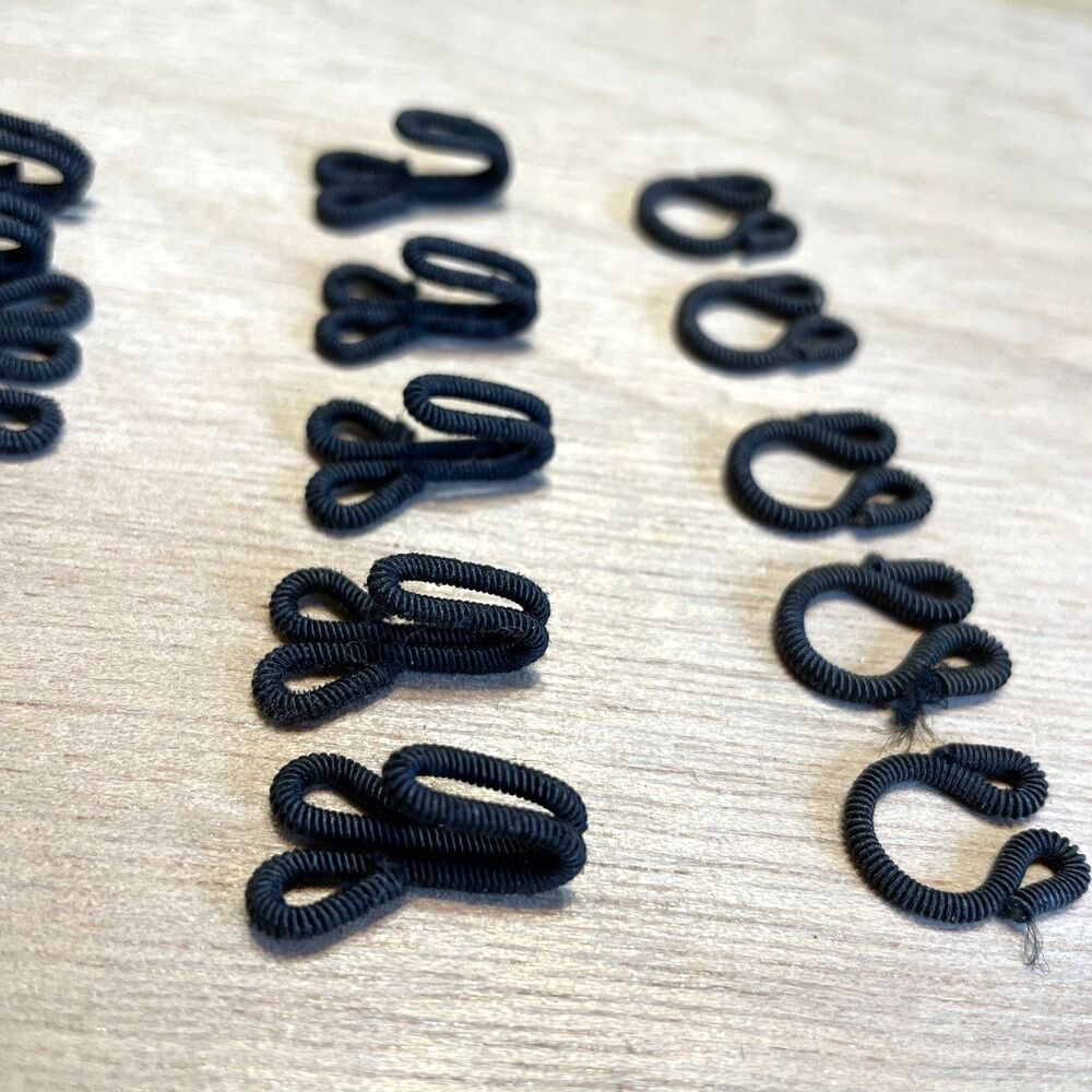 Vintage Hooks And Loops Black Clothing Restoration